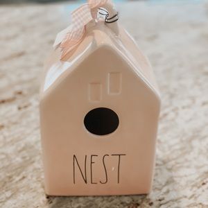 Rae Dunn Pink Nest Birdhouse